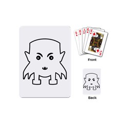 Petit Vampire Cartoon Illustration Playing Cards (mini)  by dflcprints