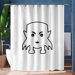 Petit Vampire Cartoon Illustration Shower Curtain 60  X 72  (medium)  by dflcprints