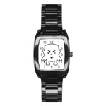 Petit Vampire Cartoon Illustration Stainless Steel Barrel Watch Front