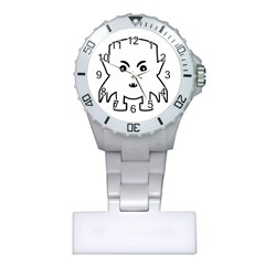 Petit Vampire Cartoon Illustration Plastic Nurses Watch by dflcprints