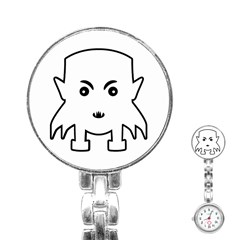 Petit Vampire Cartoon Illustration Stainless Steel Nurses Watch by dflcprints