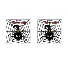 Halloween Cute Spider Cufflinks (square) by Valentinaart