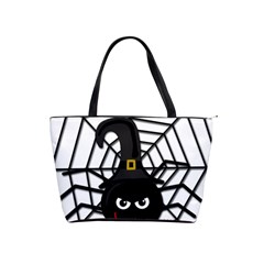 Halloween Cute Spider Shoulder Handbags by Valentinaart