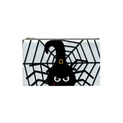 Halloween Cute Spider Cosmetic Bag (small)  by Valentinaart