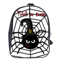 Halloween Cute Spider School Bags(large)  by Valentinaart