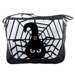 Halloween Cute Spider Messenger Bags by Valentinaart