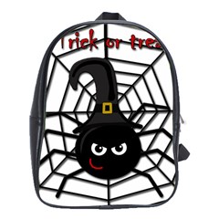 Halloween Cute Spider School Bags (xl)  by Valentinaart