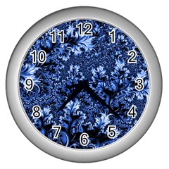 Amazing Fractal 31 D Wall Clocks (silver)  by Fractalworld