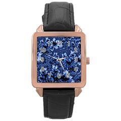 Amazing Fractal 31 D Rose Gold Leather Watch  by Fractalworld