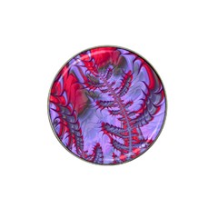 Freaky Friday Red  Lilac Hat Clip Ball Marker by Fractalworld