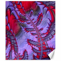 Freaky Friday Red  Lilac Canvas 20  X 24   by Fractalworld