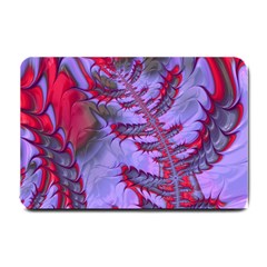 Freaky Friday Red  Lilac Small Doormat  by Fractalworld