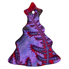 Freaky Friday Red  Lilac Ornament (christmas Tree) by Fractalworld