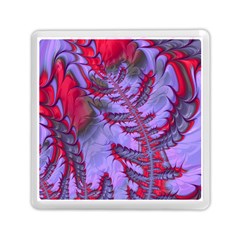 Freaky Friday Red  Lilac Memory Card Reader (square)  by Fractalworld