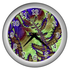 Freaky Friday, Blue Green Wall Clocks (silver) 