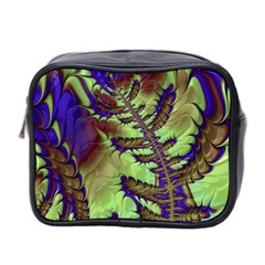 Freaky Friday, Blue Green Mini Toiletries Bag 2-side by Fractalworld