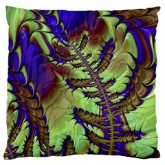 Freaky Friday, Blue Green Large Flano Cushion Case (one Side)