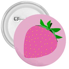 Strawberry 3  Buttons by itsybitsypeakspider