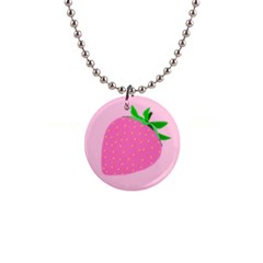 Strawberry Button Necklaces by itsybitsypeakspider