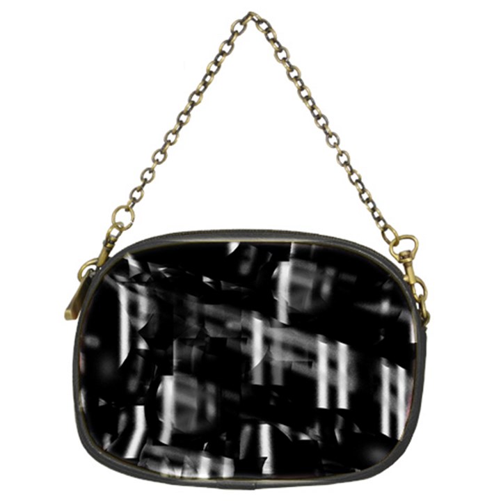 Black and white neon city Chain Purses (Two Sides) 