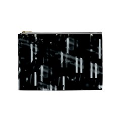 Black And White Neon City Cosmetic Bag (medium)  by Valentinaart