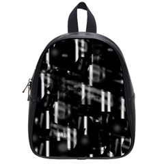 Black And White Neon City School Bags (small)  by Valentinaart