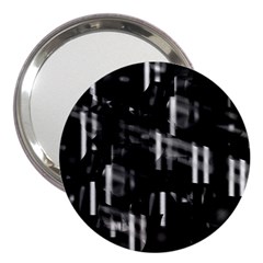 Black And White Neon City 3  Handbag Mirrors by Valentinaart