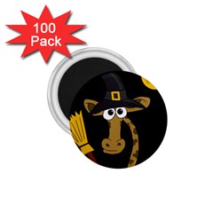 Halloween giraffe witch 1.75  Magnets (100 pack) 