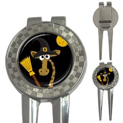 Halloween giraffe witch 3-in-1 Golf Divots