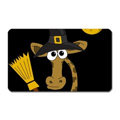 Halloween giraffe witch Magnet (Rectangular)