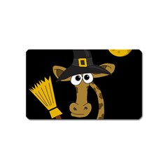 Halloween giraffe witch Magnet (Name Card)