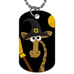 Halloween giraffe witch Dog Tag (One Side) Front