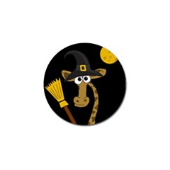 Halloween giraffe witch Golf Ball Marker