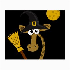 Halloween giraffe witch Small Glasses Cloth