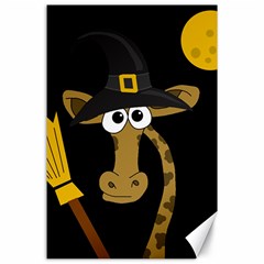 Halloween giraffe witch Canvas 24  x 36 