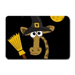 Halloween giraffe witch Small Doormat  24 x16  Door Mat