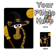 Halloween Giraffe Witch Multi-purpose Cards (rectangle)  by Valentinaart