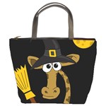 Halloween giraffe witch Bucket Bags Front