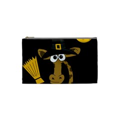 Halloween giraffe witch Cosmetic Bag (Small) 