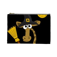 Halloween giraffe witch Cosmetic Bag (Large) 