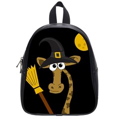 Halloween giraffe witch School Bags (Small) 