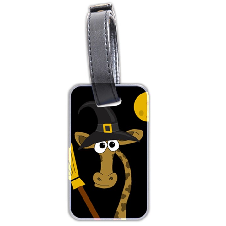 Halloween giraffe witch Luggage Tags (Two Sides)