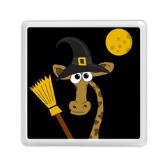 Halloween giraffe witch Memory Card Reader (Square) 