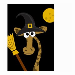 Halloween giraffe witch Small Garden Flag (Two Sides)