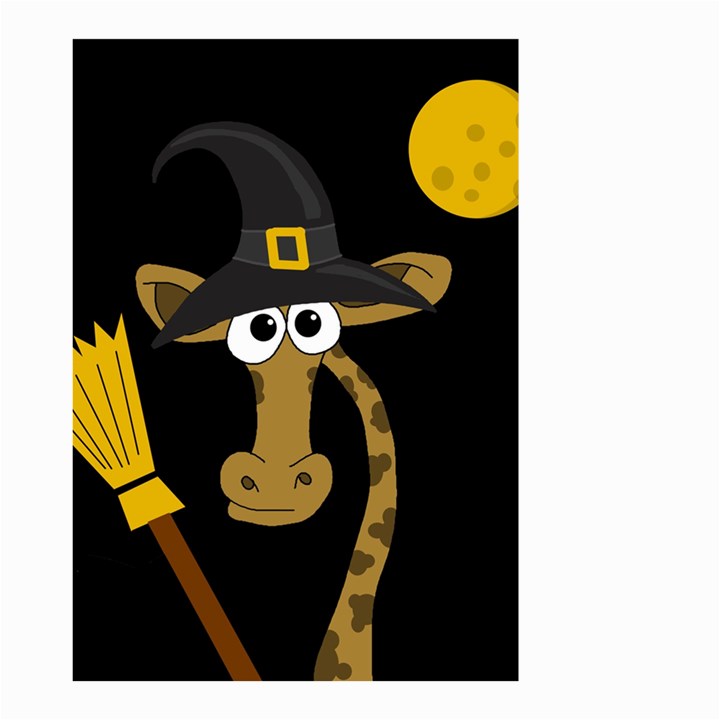 Halloween giraffe witch Small Garden Flag (Two Sides)