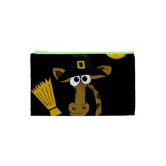 Halloween giraffe witch Cosmetic Bag (XS)