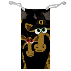 Giraffe Halloween Party Jewelry Bags by Valentinaart