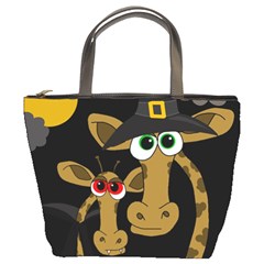 Giraffe Halloween Party Bucket Bags by Valentinaart