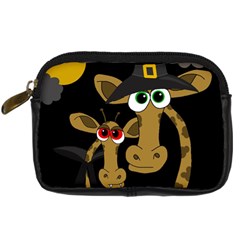 Giraffe Halloween Party Digital Camera Cases by Valentinaart