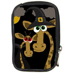 Giraffe Halloween Party Compact Camera Cases by Valentinaart